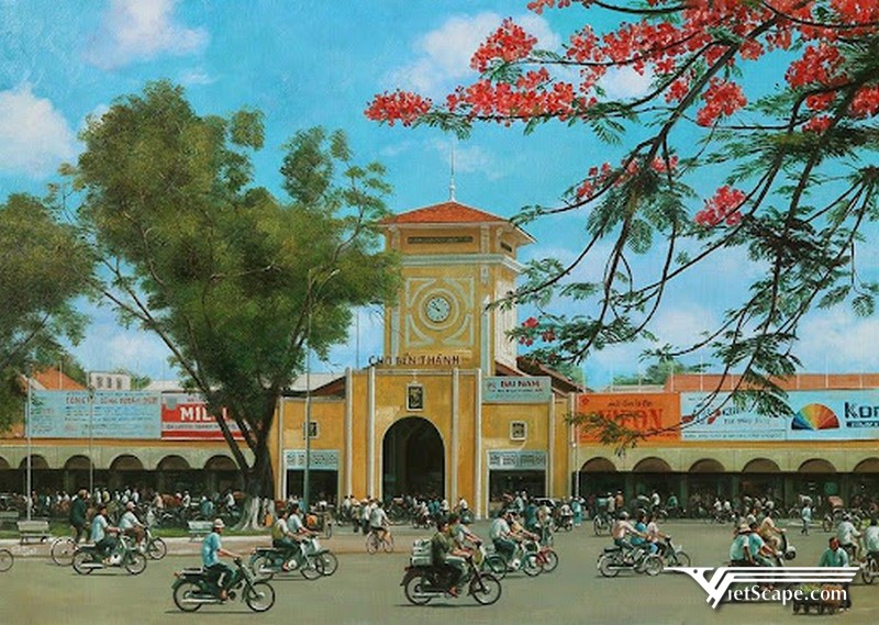Khu chợ Bến Thành nổi tiếng tại Sài Gòn