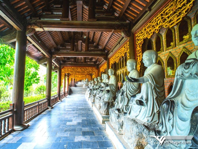 Hành lang La Hán (chùa Bái Đính) lớn nhất châu Á