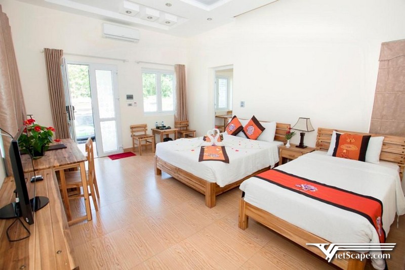Phòng nghỉ tại khách sạn Tràng An Ninh Bình hiện đại và sạch sẽ