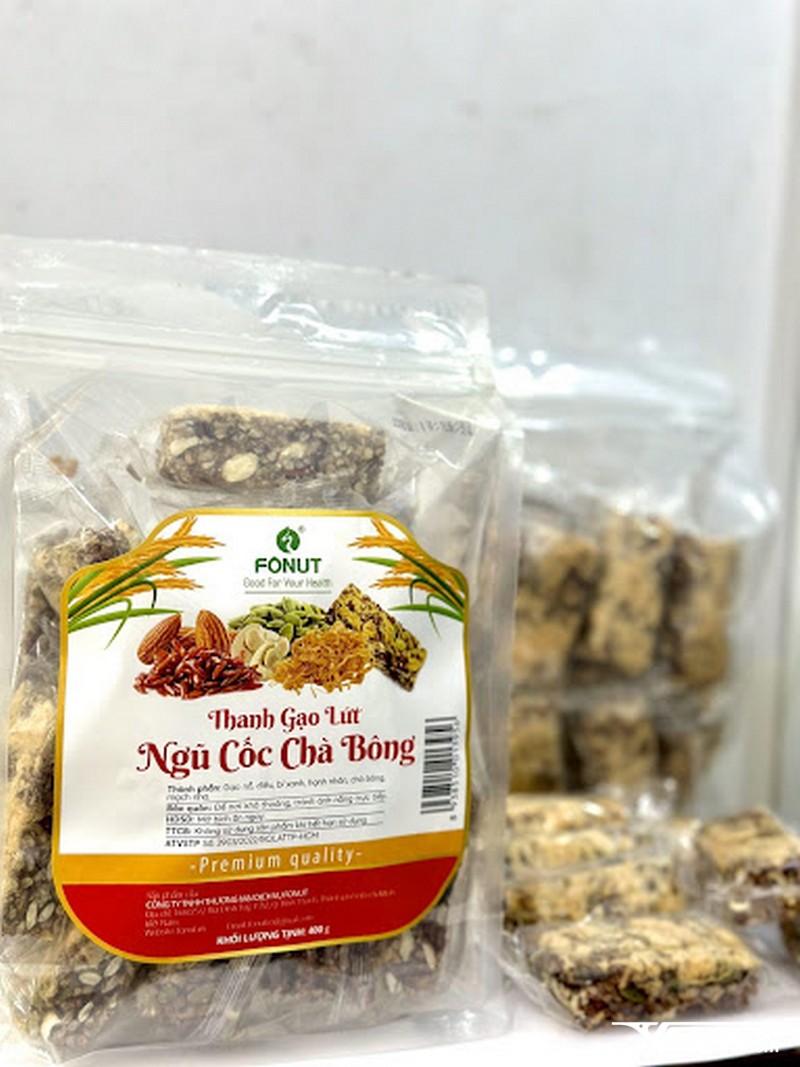 Bánh gạo lứt ngũ cốc chà bông