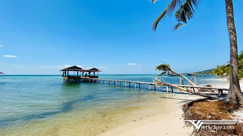 Ở Làng chài Rạch Vẹm có bãi sao biển tuyệt đẹp